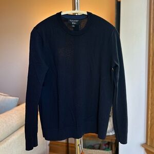Banana Republic Navy Merino Wool Crewneck Sweater